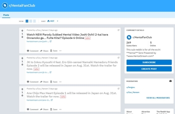 HentaiStream.com Reddit Page